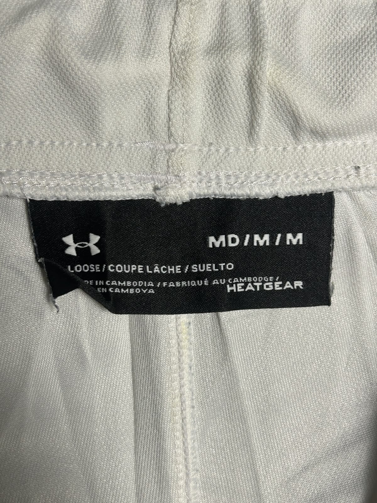 Under Armour Heat Gear Big Logo White - Medium