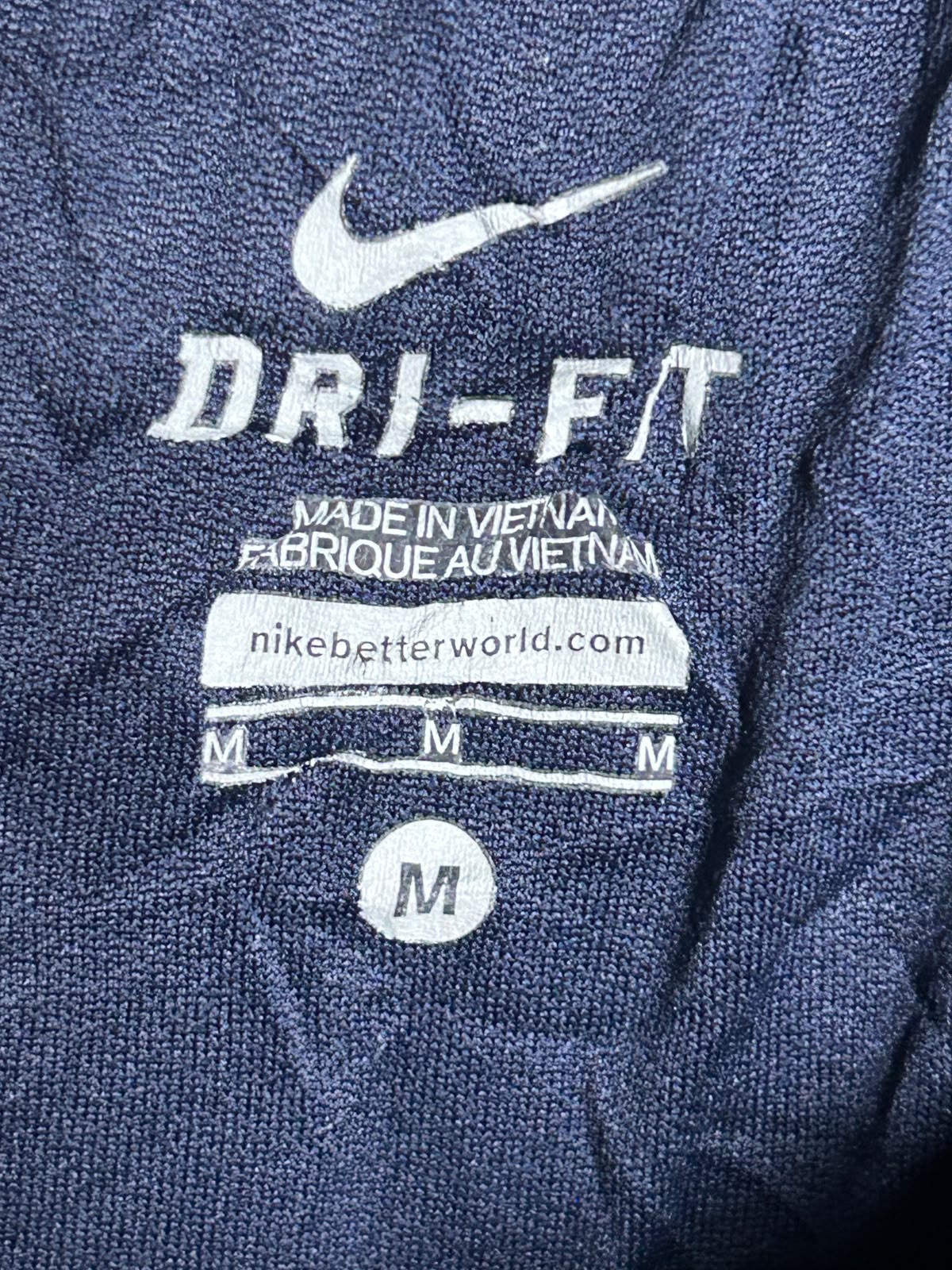 Nike Dri Fit Blue And Black - Medium