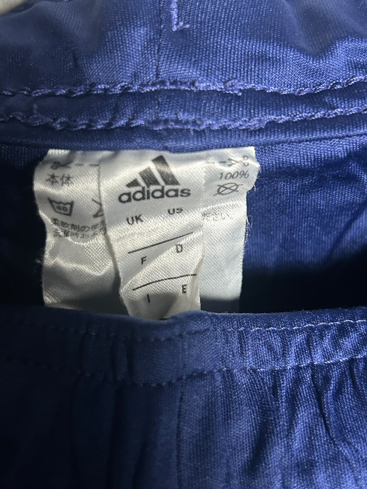 Adidas Blue With White Strips - Large