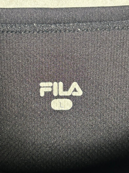 Fila Big Logo Black Round Neck - Large