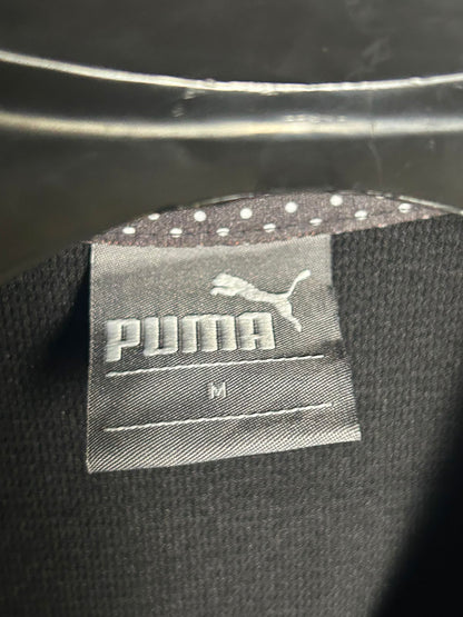 Puma Black Full Sleeves Zip Uper Black - Medium