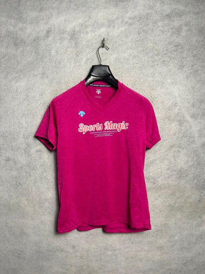 Descente V Neck Pink - Medium