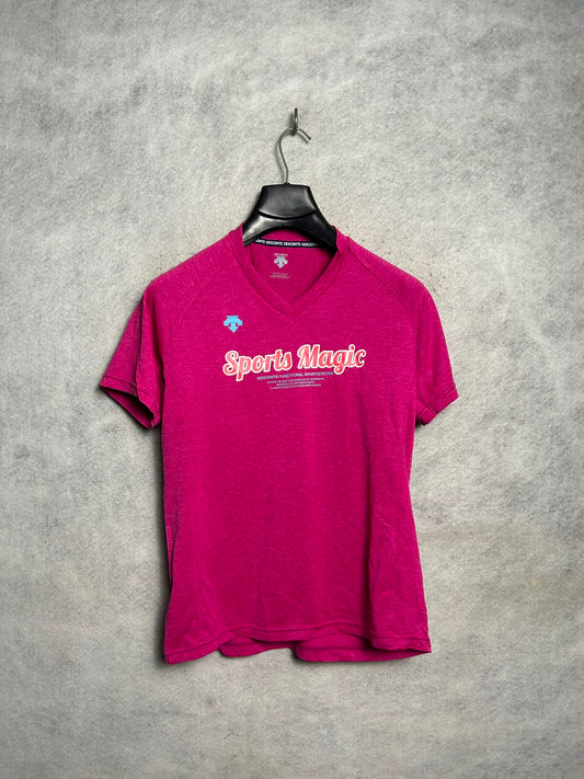 Descente V Neck Pink - Medium