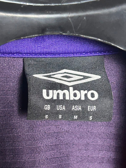 Umbro Big Logo Half Zip Purple Full Sleeves - Medium