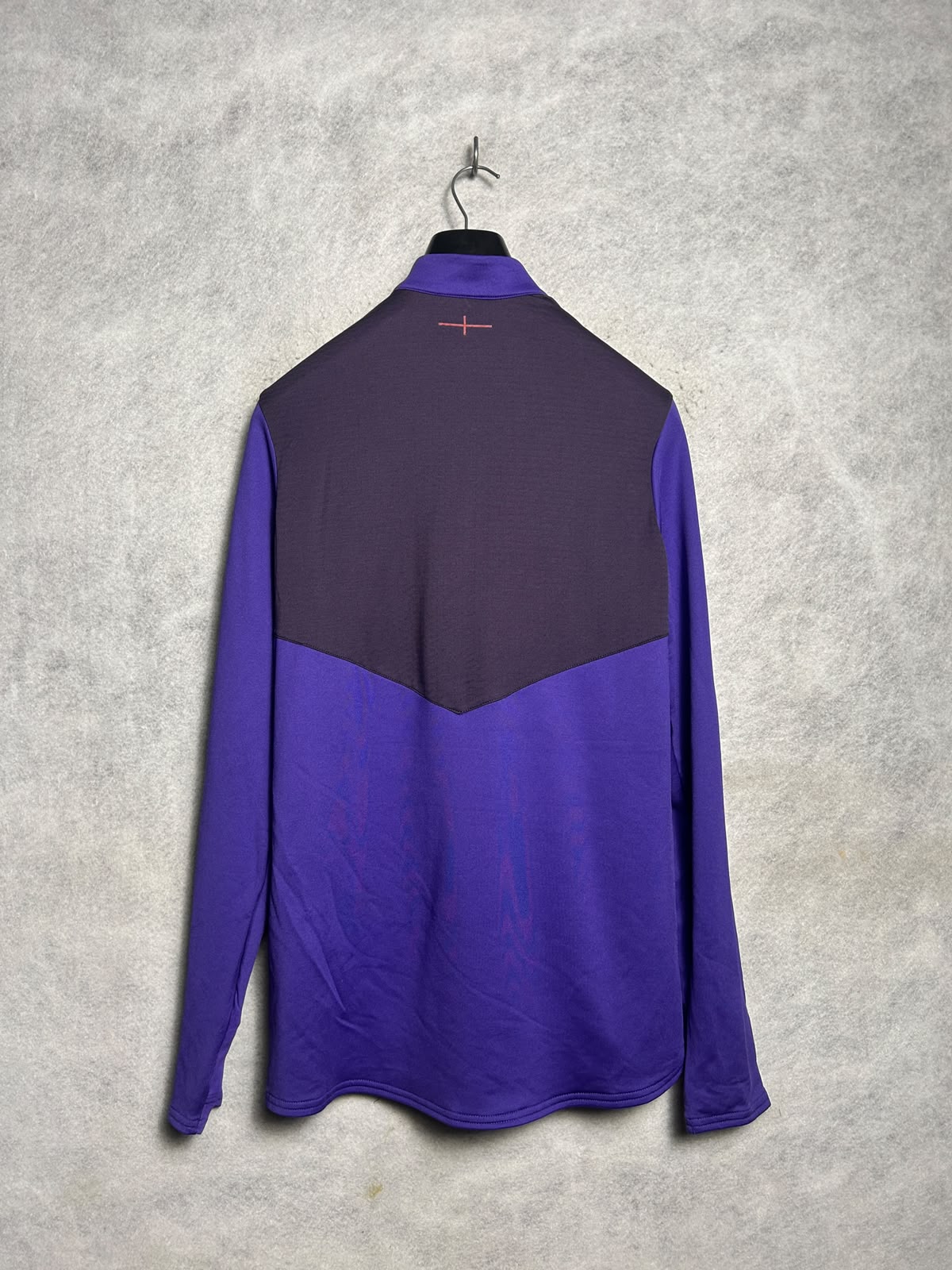 Umbro Big Logo Half Zip Purple Full Sleeves - Medium