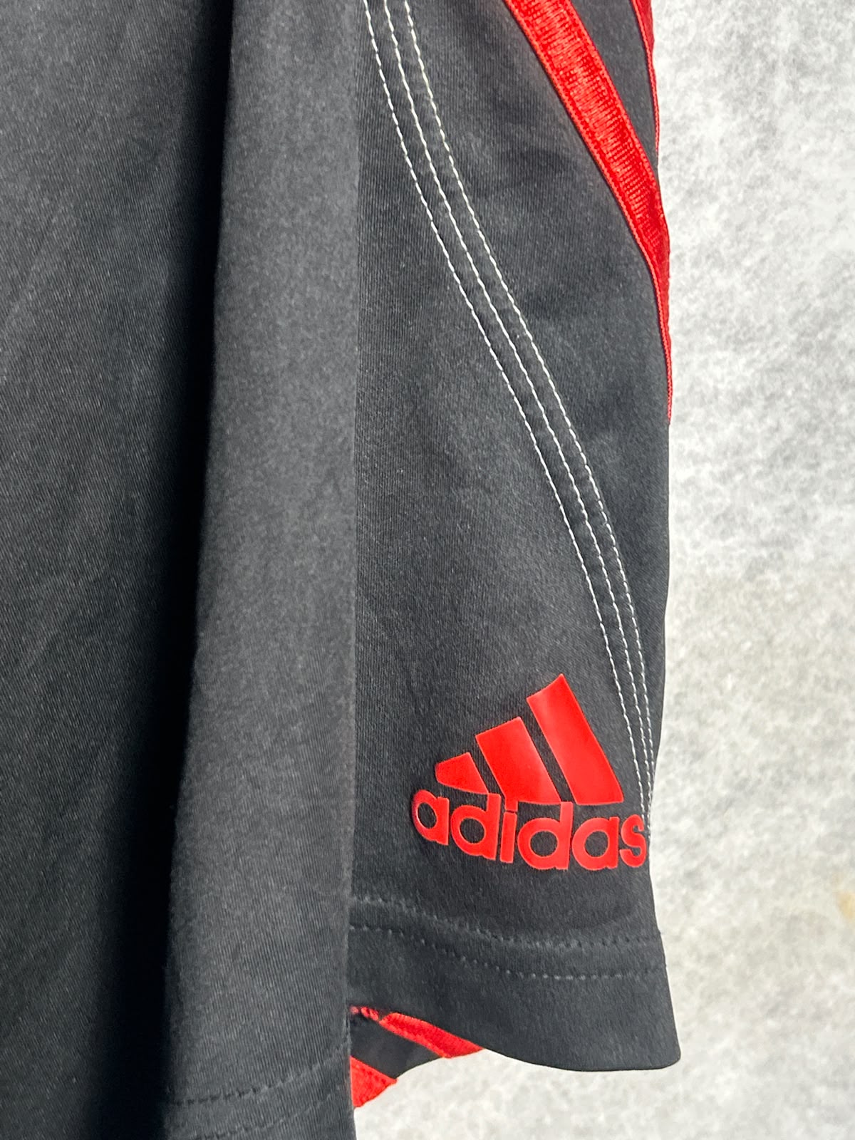 Adidas Black With Red Strips - Small