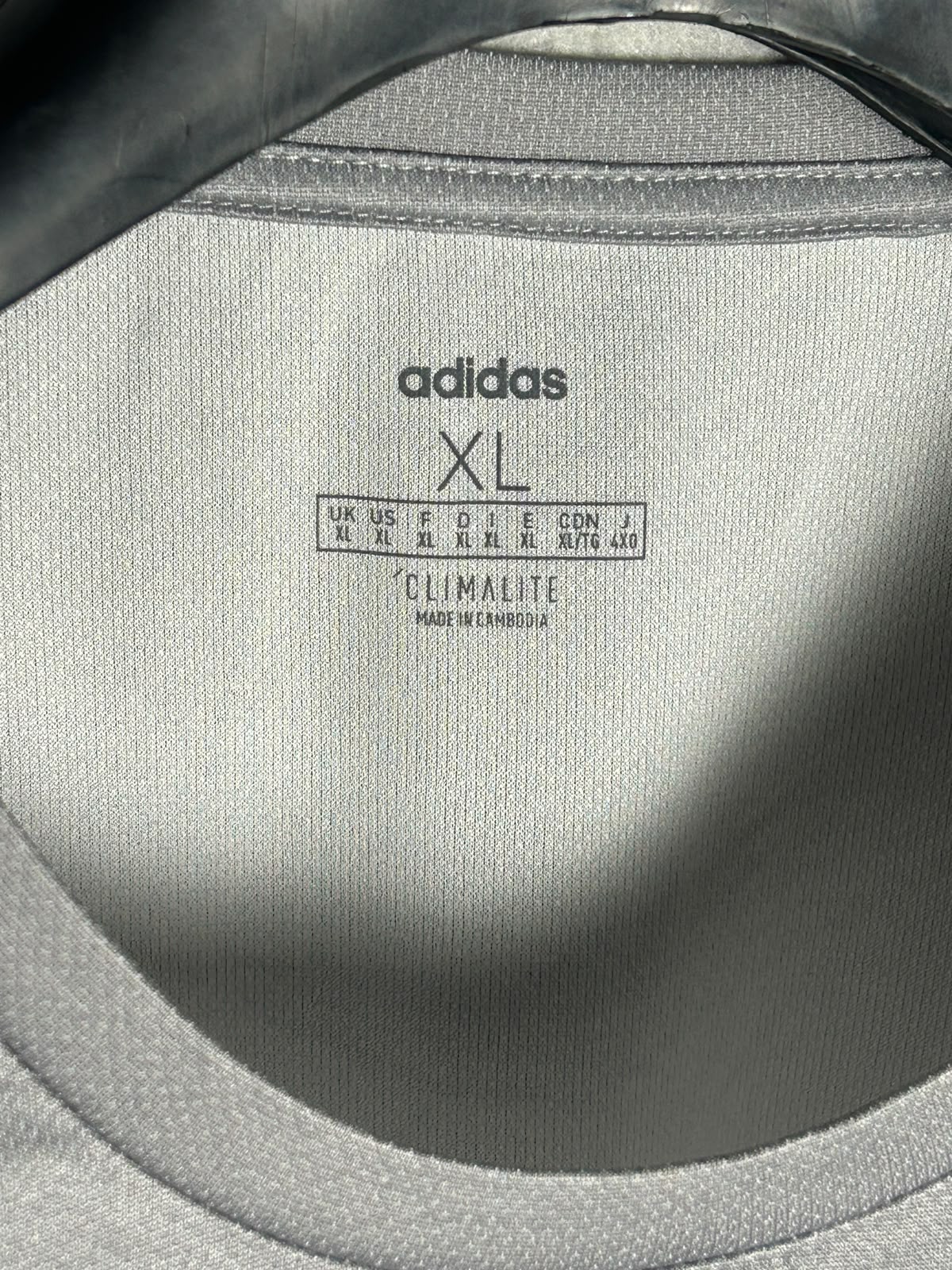 Adidas Climalite Grey Round Neck - XL