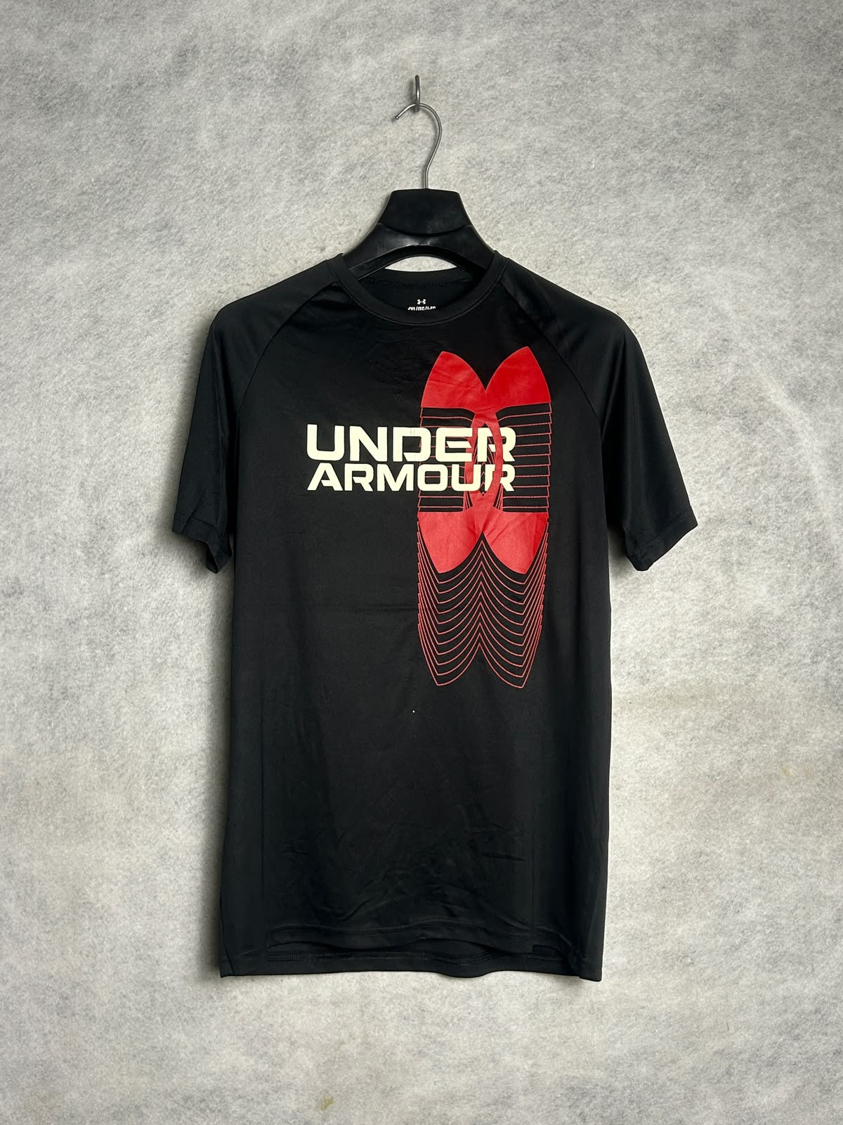 Under Armour Big Logo Black Round Neck - YXL