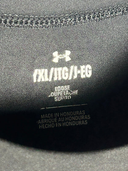 Under Armour Big Logo Black Round Neck - YXL