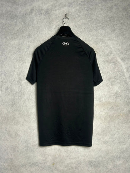 Under Armour Big Logo Black Round Neck - YXL