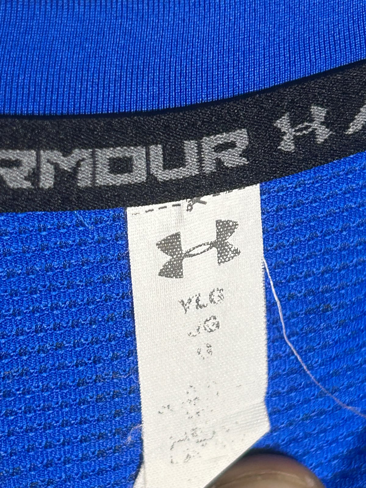 Under Armour Big Logo Blue Full Sleeves Round Neck - YLG