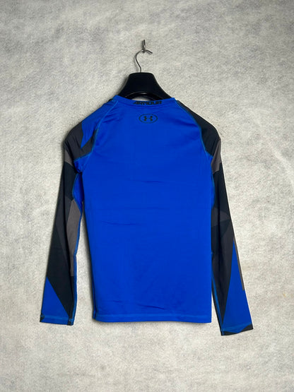 Under Armour Big Logo Blue Full Sleeves Round Neck - YLG