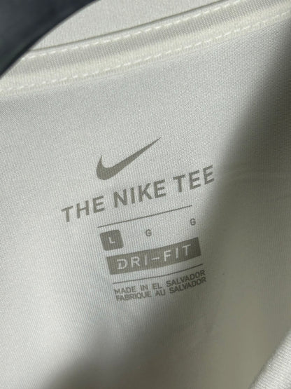 The Nike Tee Dri Fit White Round Neck - Large