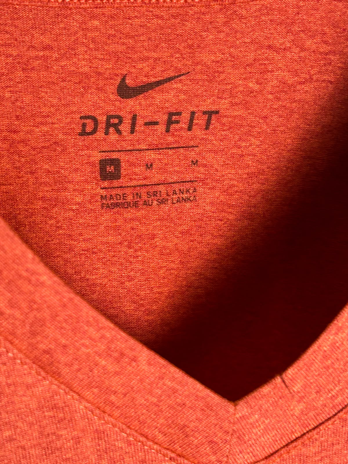Nike Dri Fit V Neck Red - Medium