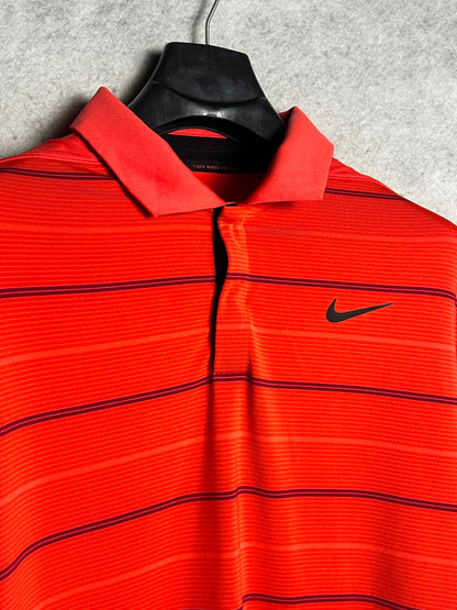 Nike Dri Fit Red Polo - Large