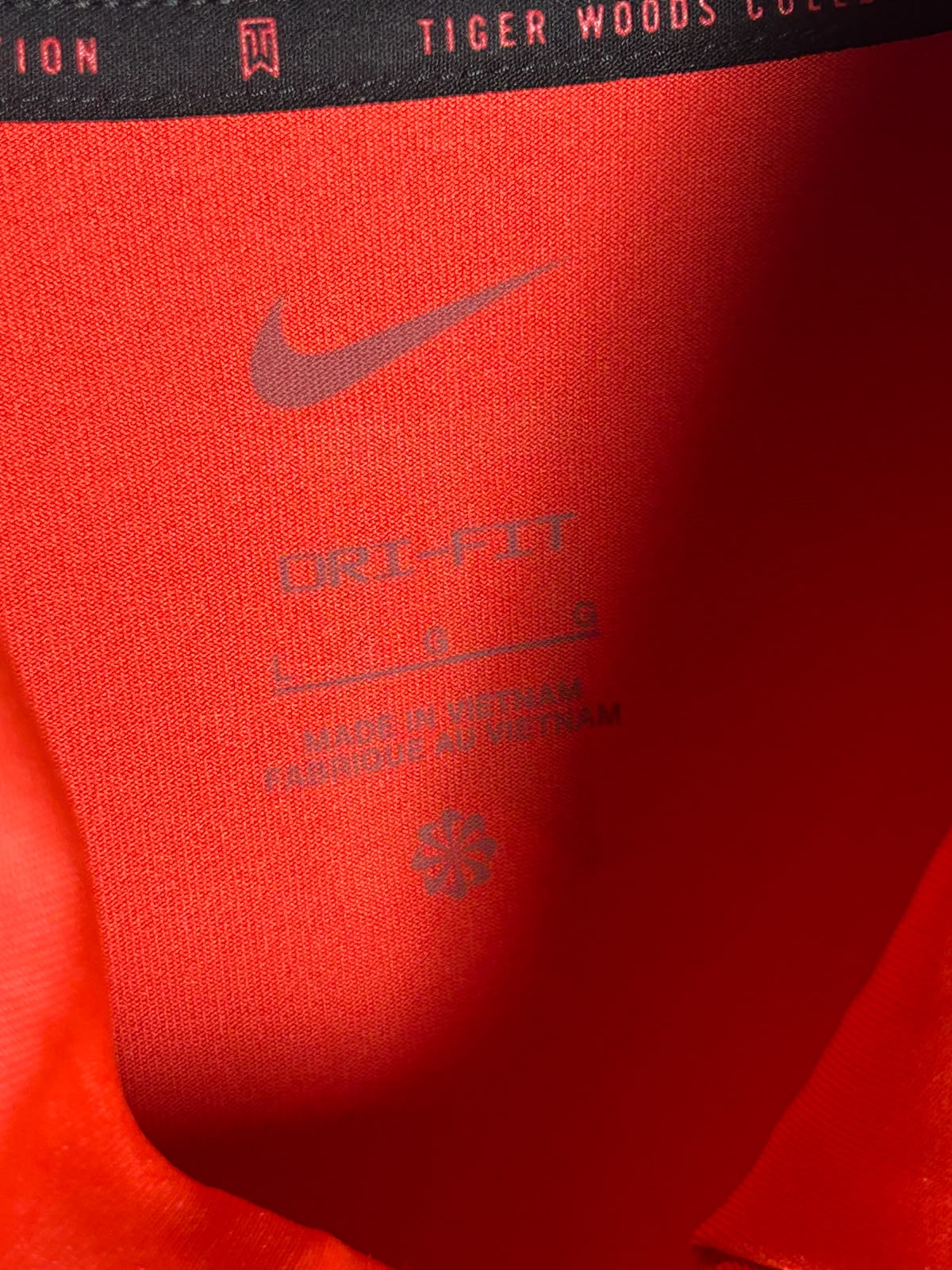 Nike Dri Fit Red Polo - Large
