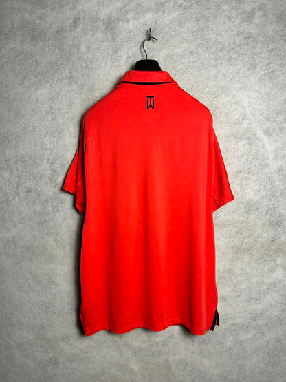 Nike Dri Fit Red Polo - Large