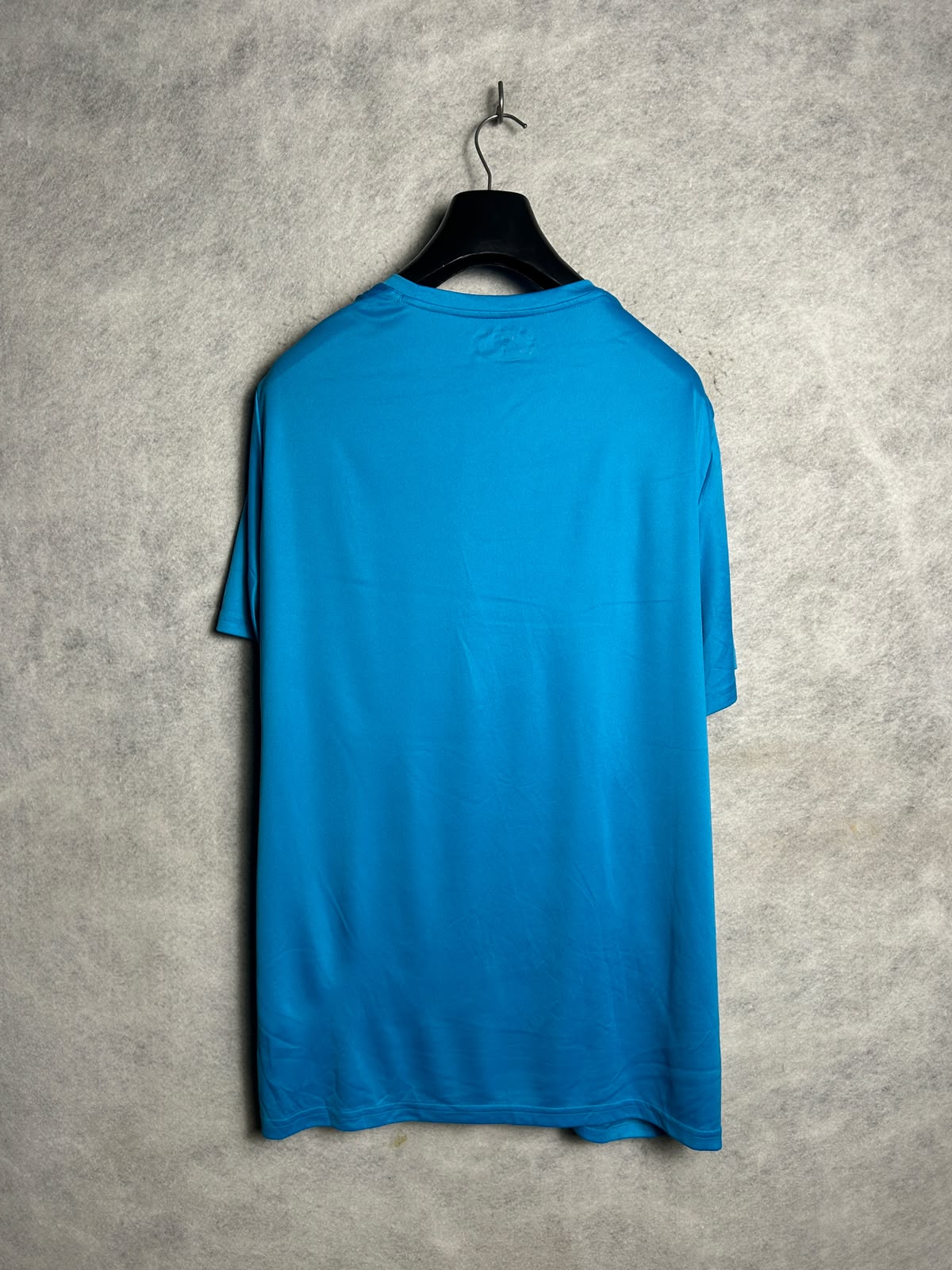 Under Armour Heat Gear Blue Big Logo Round Neck - 2XL