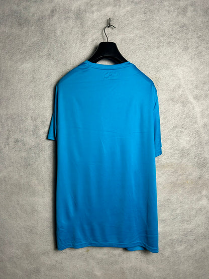 Under Armour Heat Gear Blue Big Logo Round Neck - 2XL