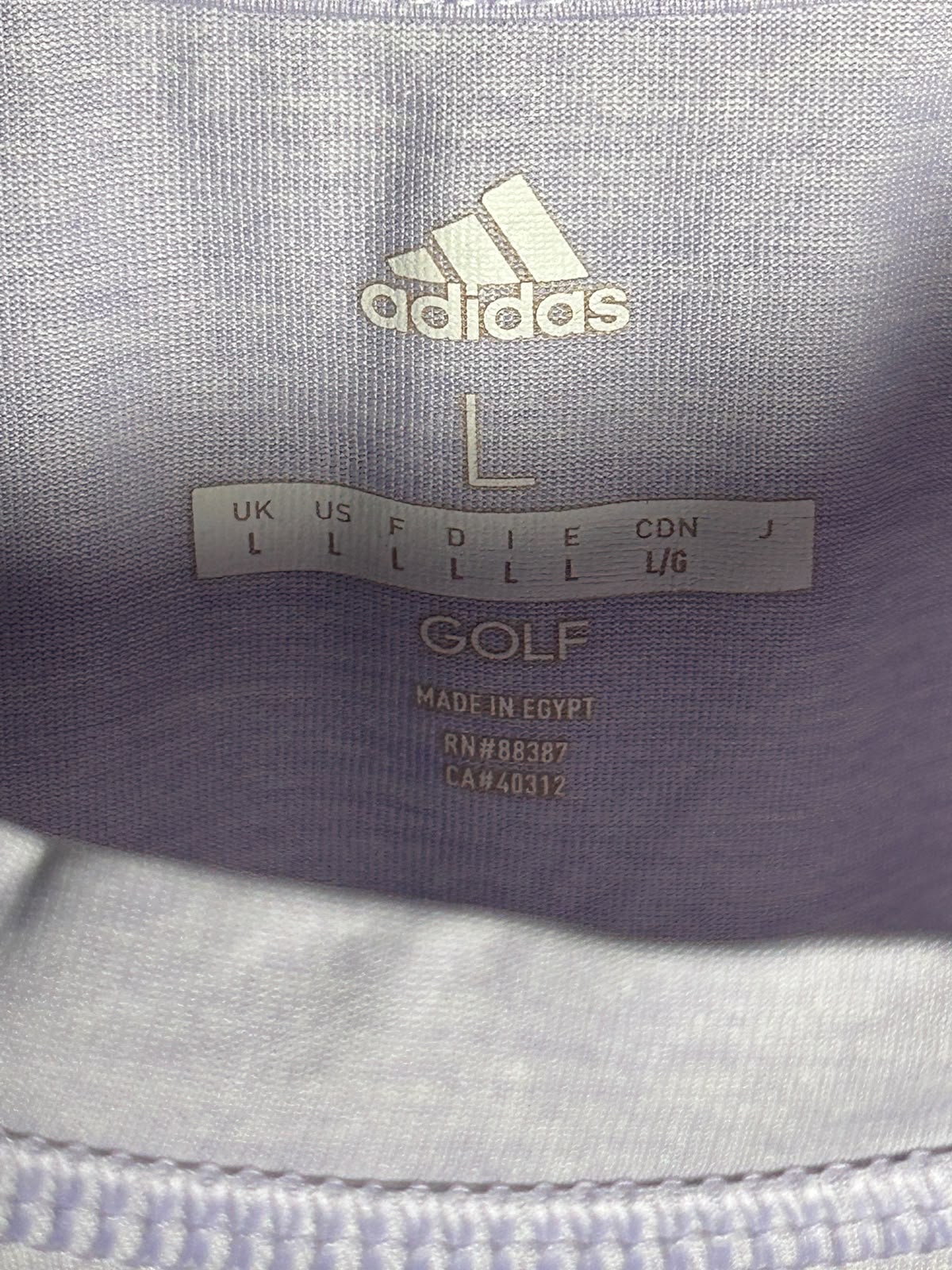 Adidas Golf Round Neck - Large