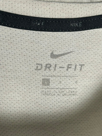 Nike White Dri Fit Round Neck - Large
