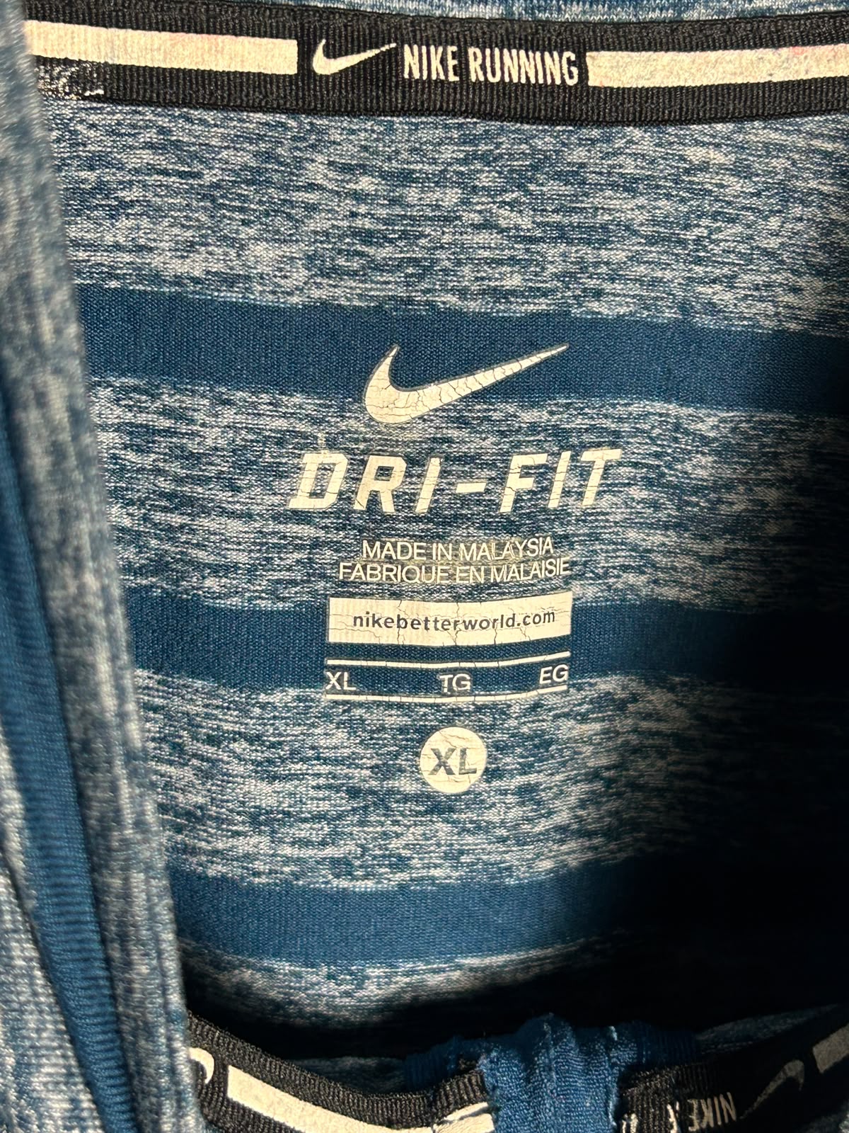 Nike Dri Fit Half Zip Full Sleeves - XL