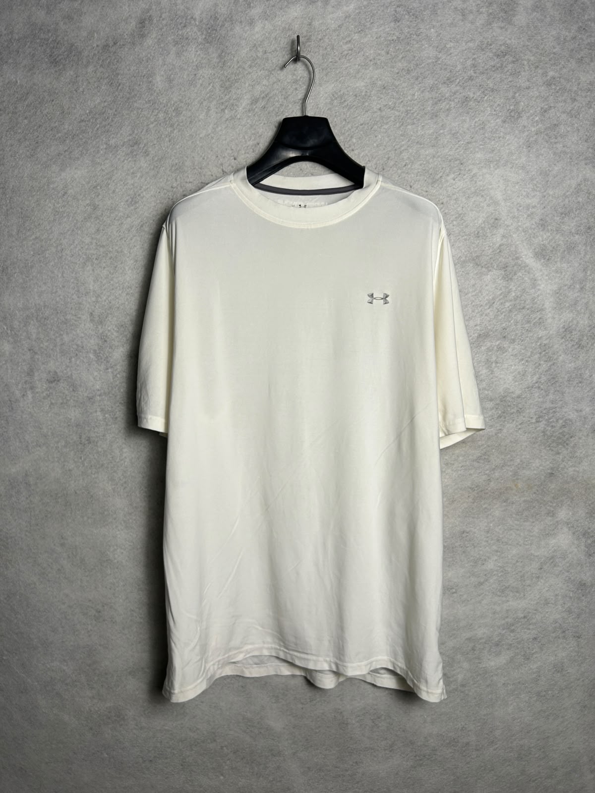 Under Armour Heat Gear White Round Neck - Large