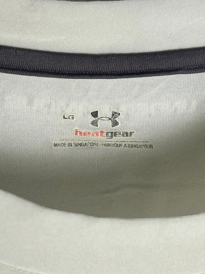 Under Armour Heat Gear White Round Neck - Large