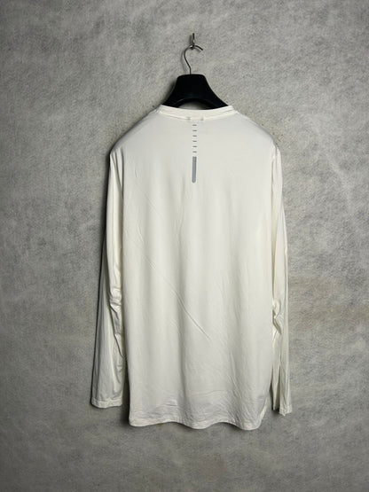Under Armour Full Sleeves White Round Neck - Large