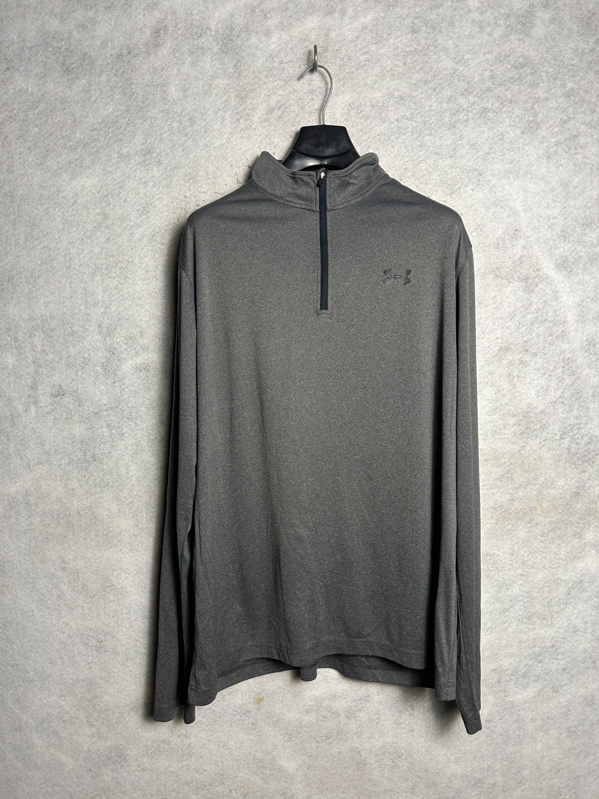 Under Armour Heat Gear Grey Full Sleeves Half Zip - 2XL