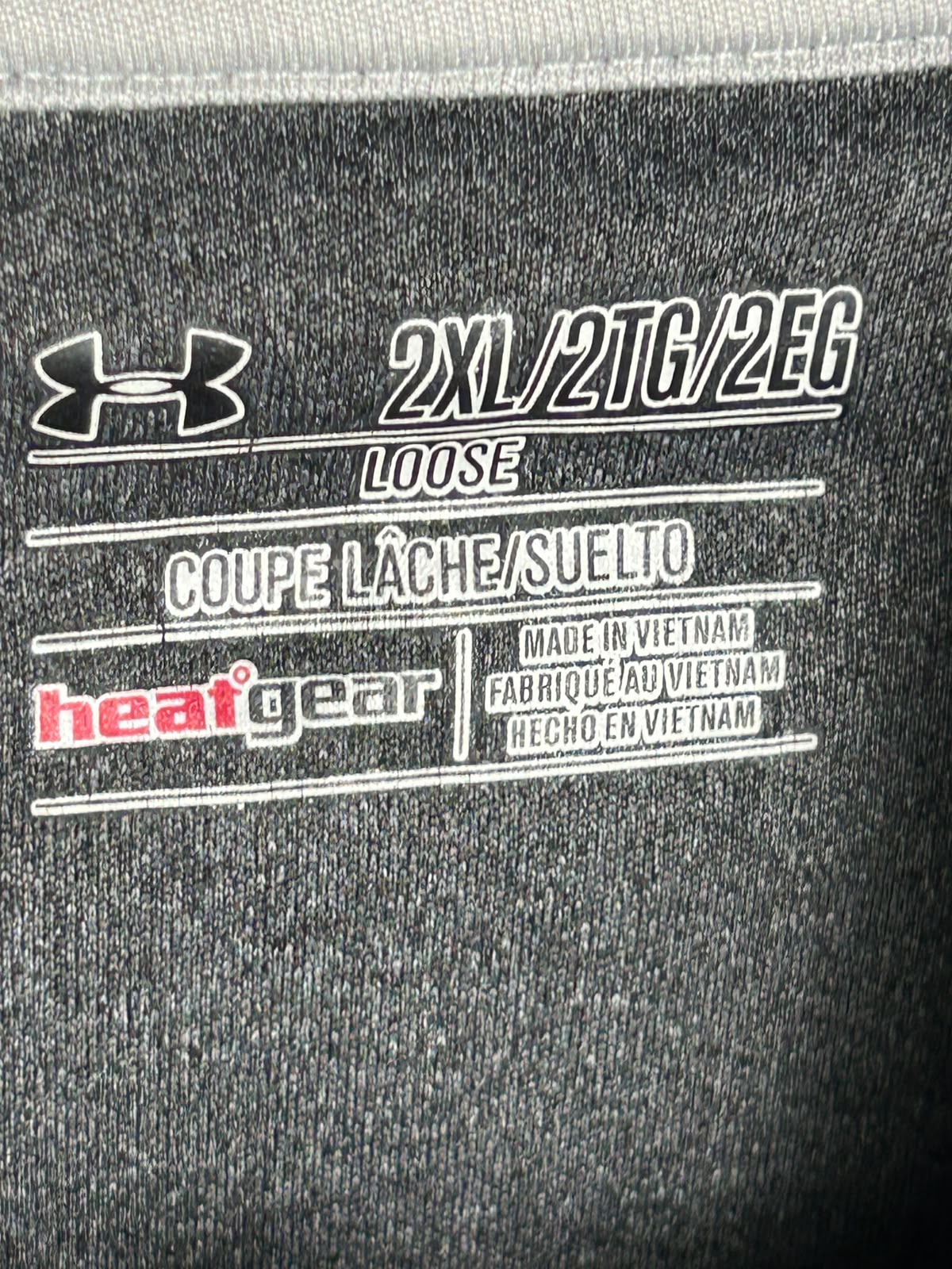 Under Armour Heat Gear Grey Full Sleeves Half Zip - 2XL