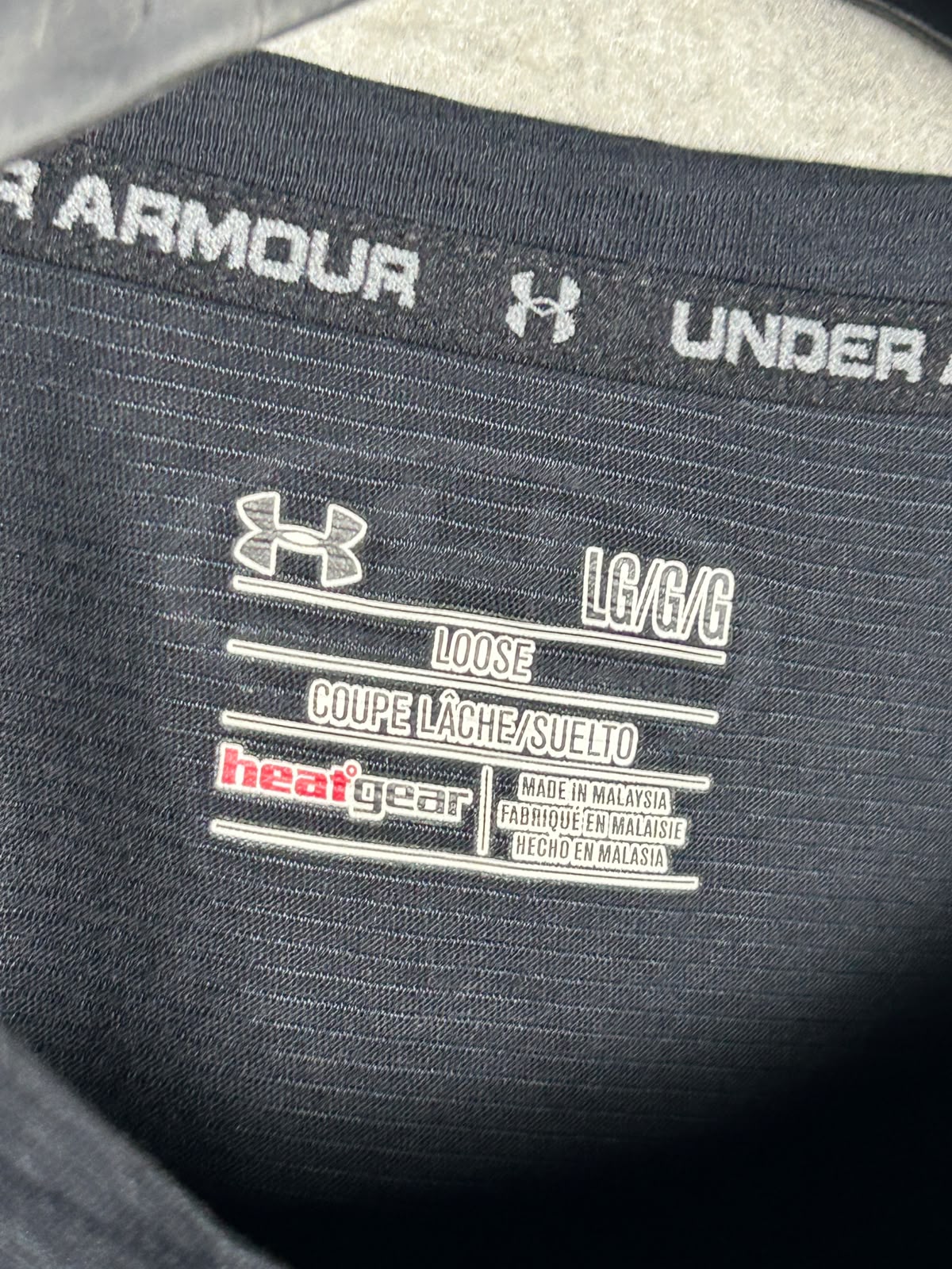 Under Armour Heat Gear Round Neck Black - Large