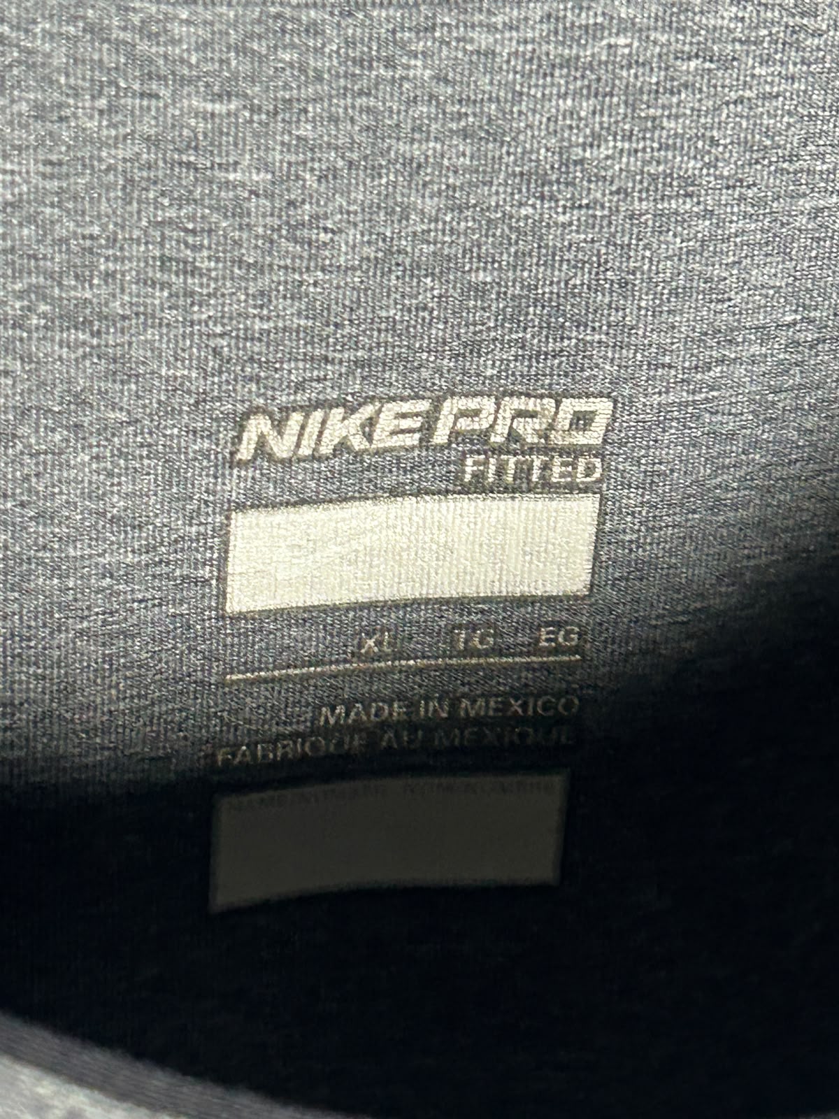 Nike Pro Grey Full Sleeves Round Neck - XL