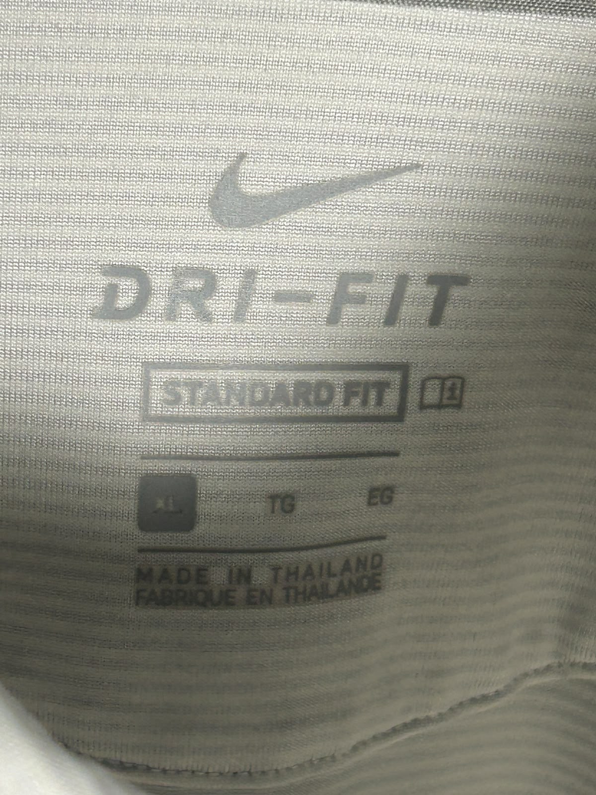 Nike Dri Fit White Polo - XL