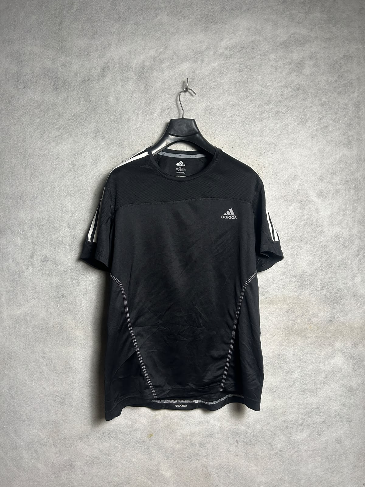 Adidas Climalite Black Round Neck - Large