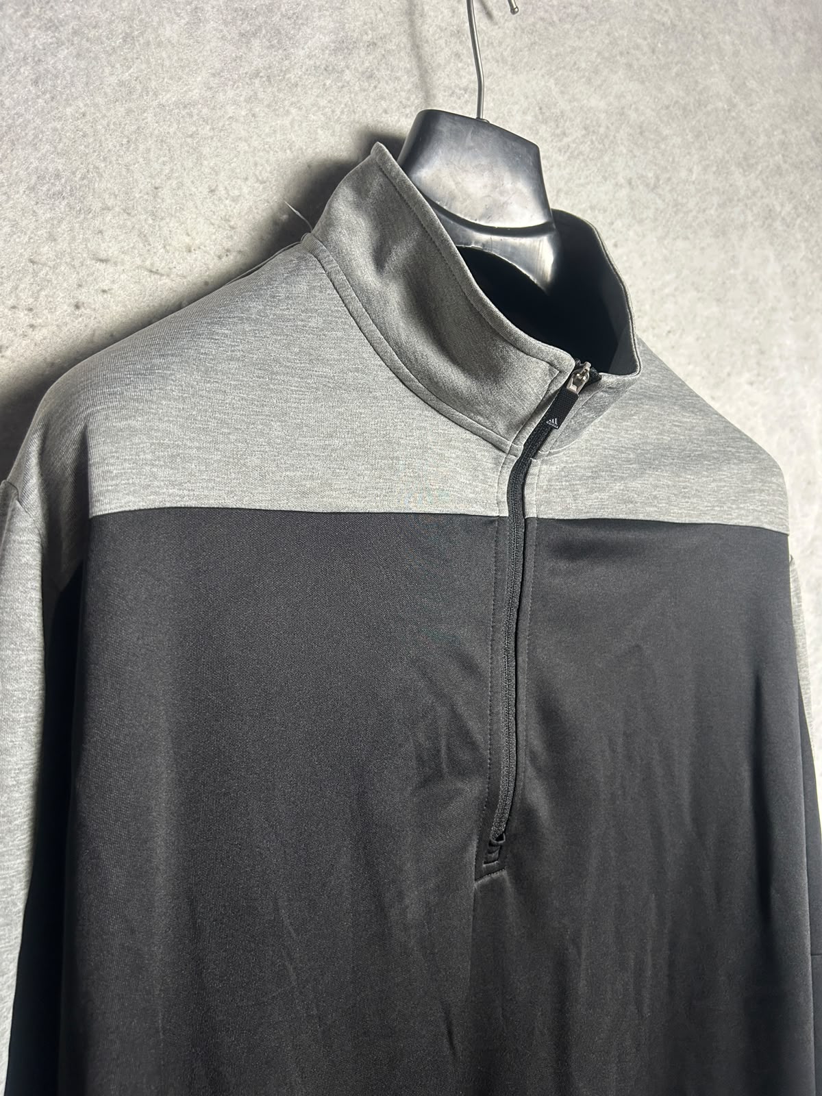 Adidas Primegreen Black Full Sleeves Half Zip - XL