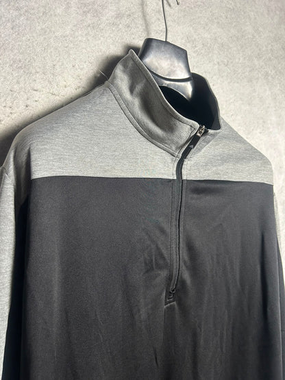 Adidas Primegreen Black Full Sleeves Half Zip - XL