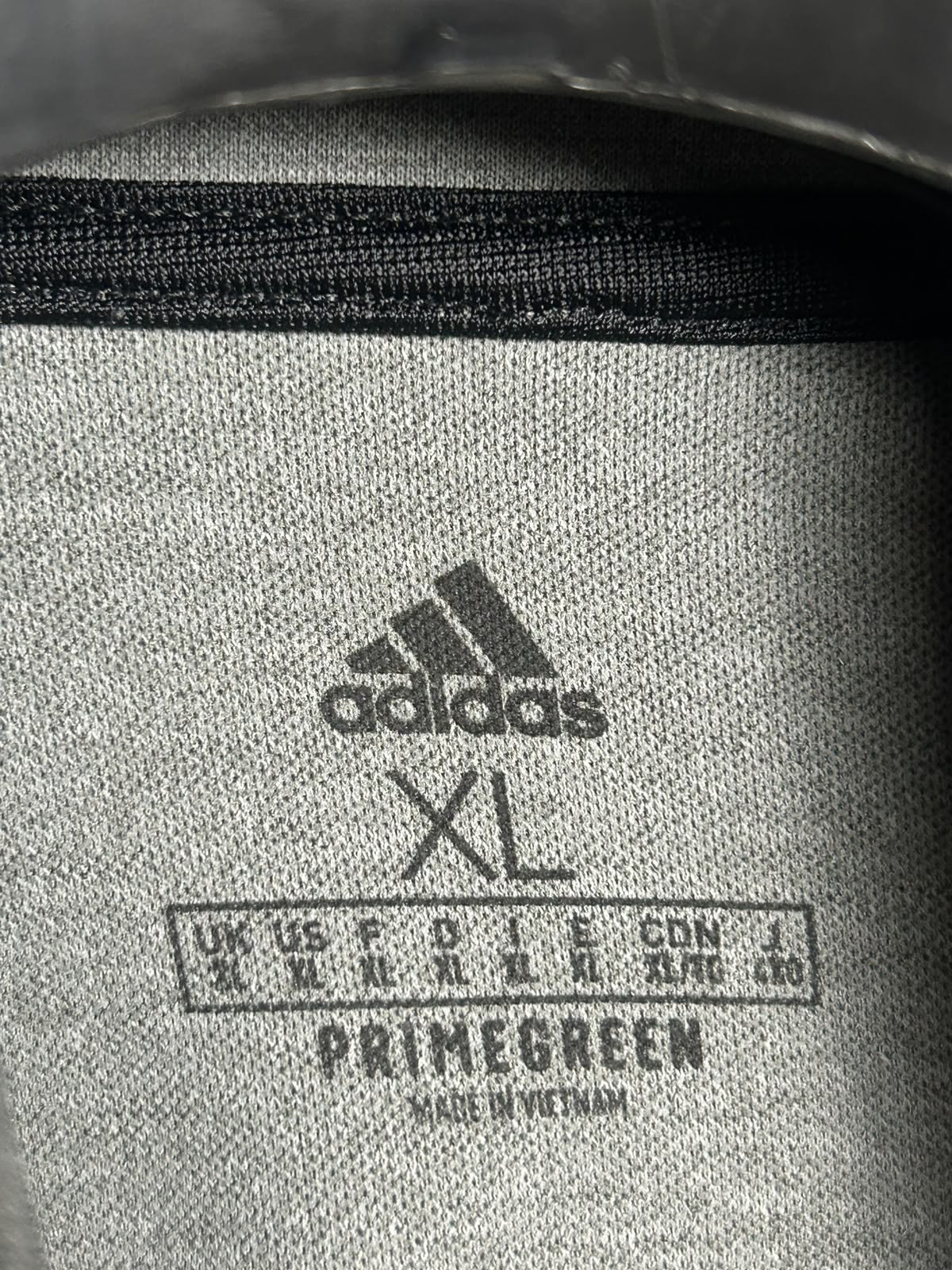 Adidas Primegreen Black Full Sleeves Half Zip - XL