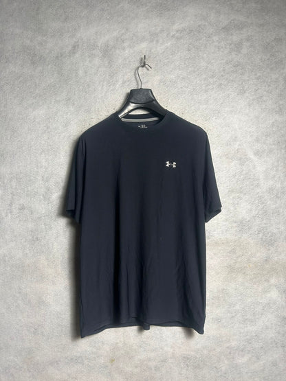 Under Armour Heat Gear Black Round Neck - Medium
