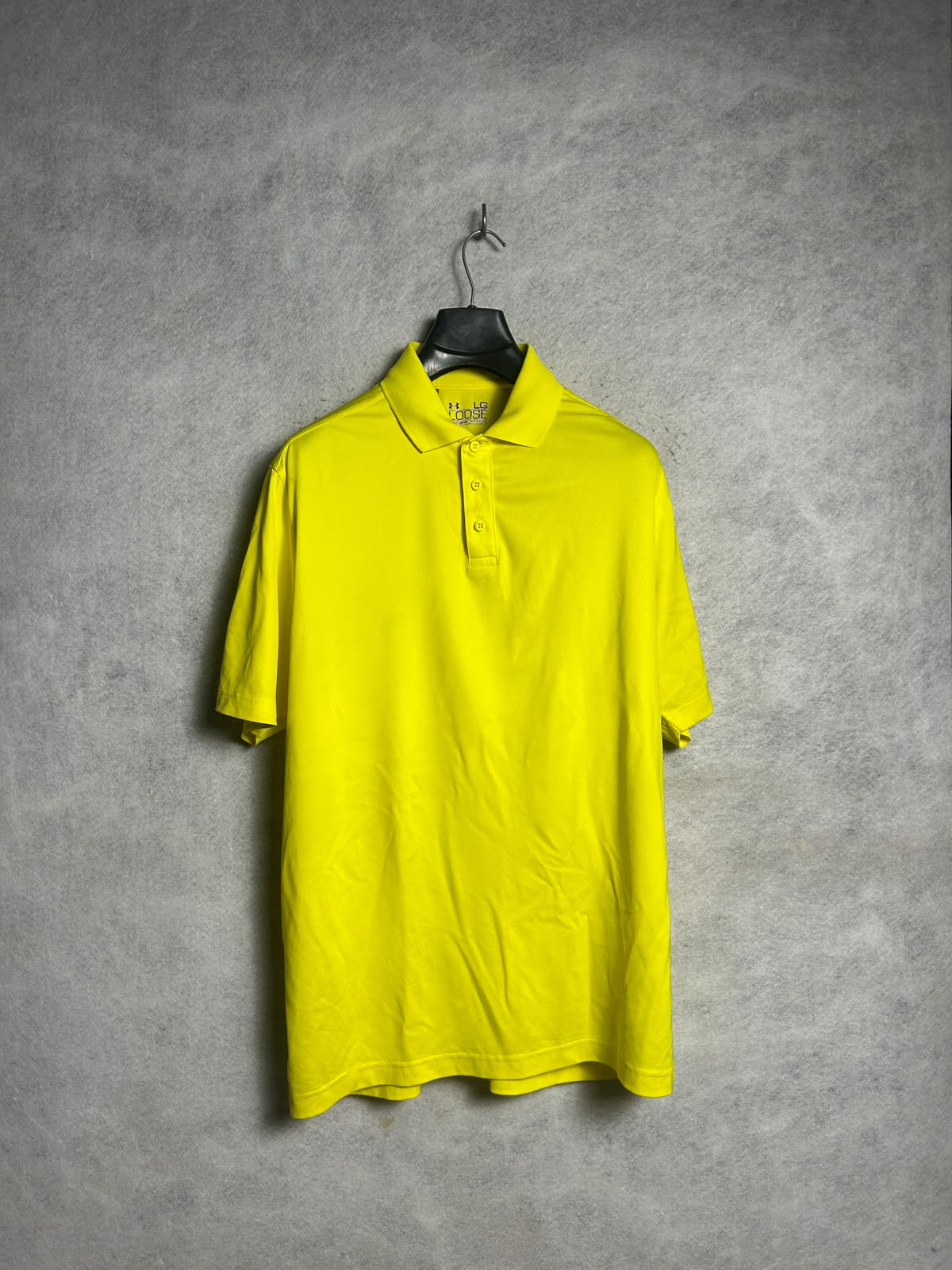 Under Armour Heat Gear Yellow Polo - Large