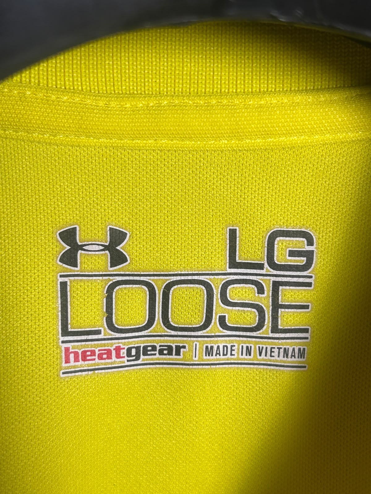 Under Armour Heat Gear Yellow Polo - Large