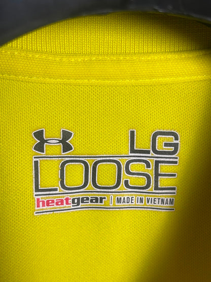 Under Armour Heat Gear Yellow Polo - Large