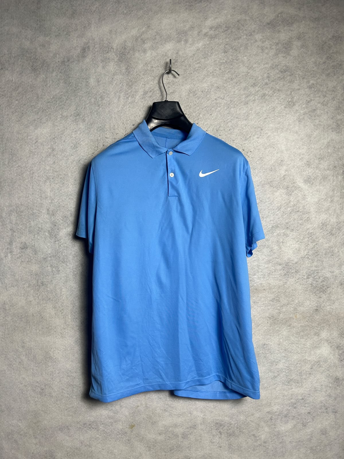 Nike Dri Fit Blue Polo - Medium