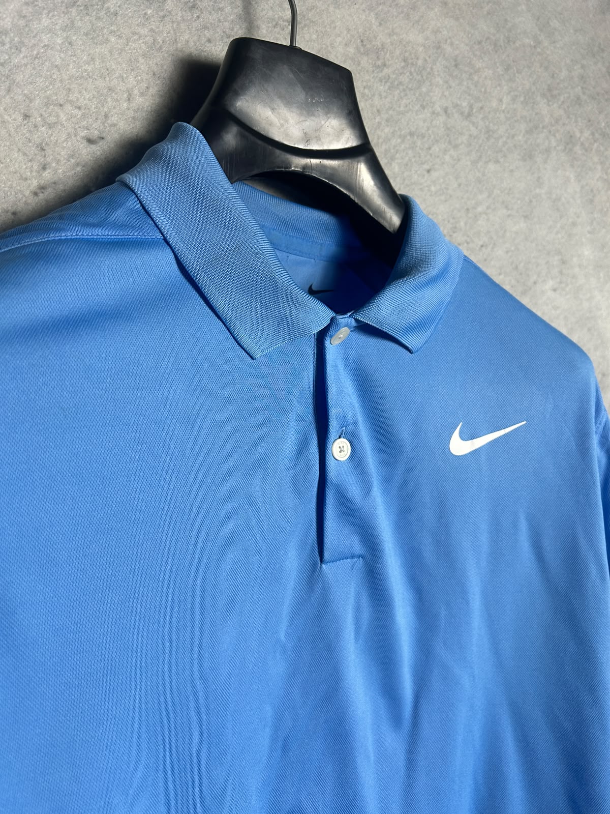 Nike Dri Fit Blue Polo - Medium