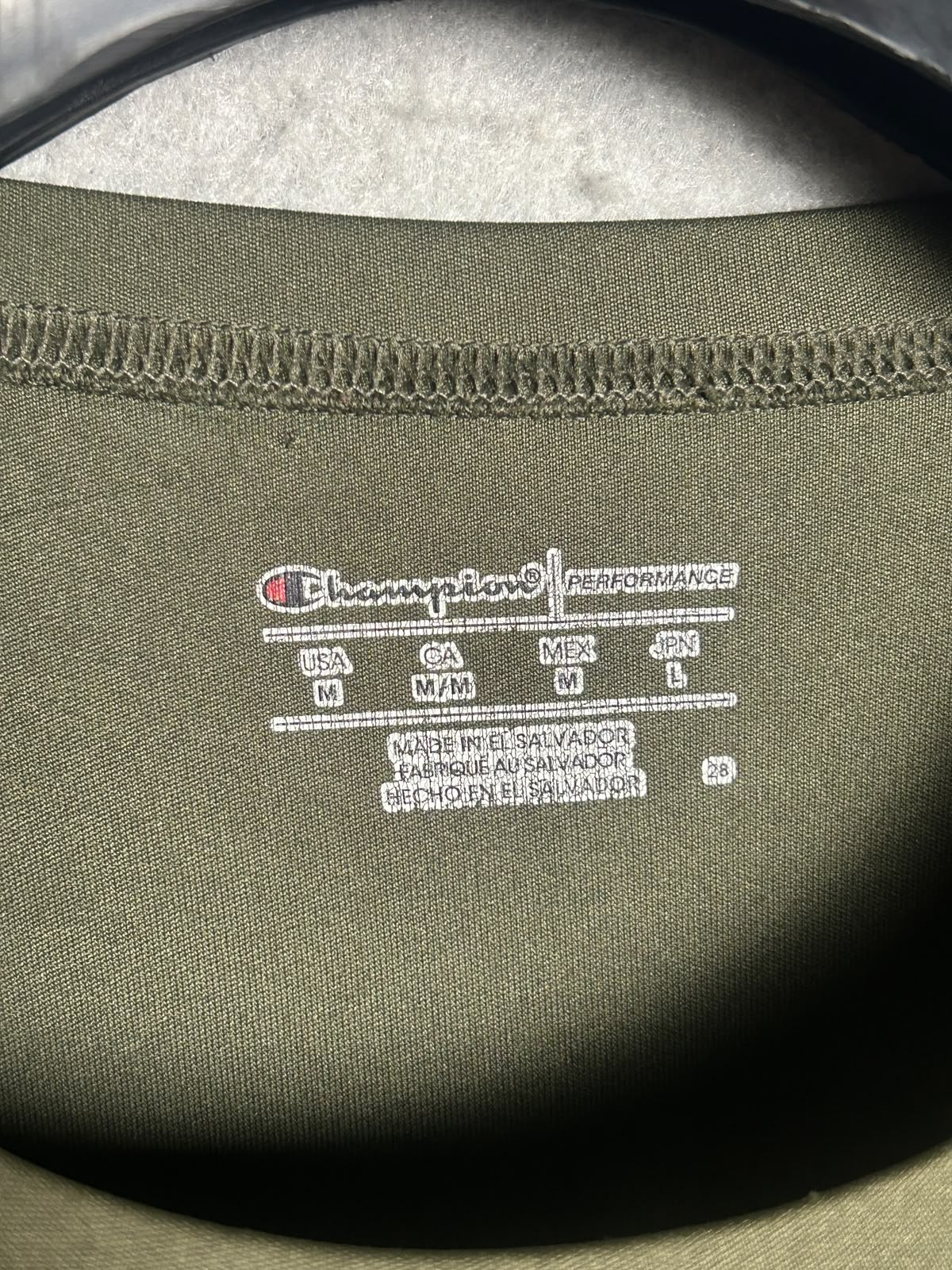 Champion Army Green Round Neck - Medium