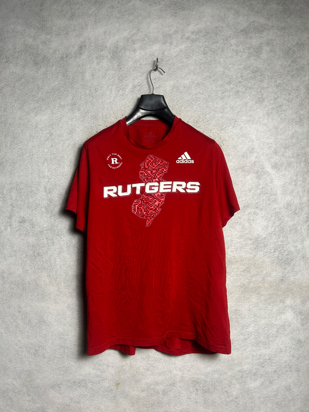 Adidas Big Logo Creater Tee Red Round Neck - Large