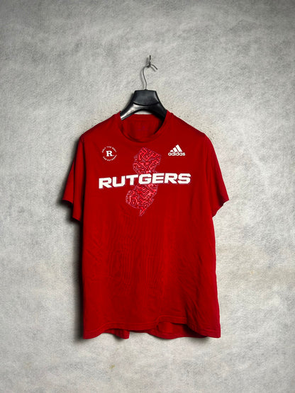 Adidas Big Logo Creater Tee Red Round Neck - Large