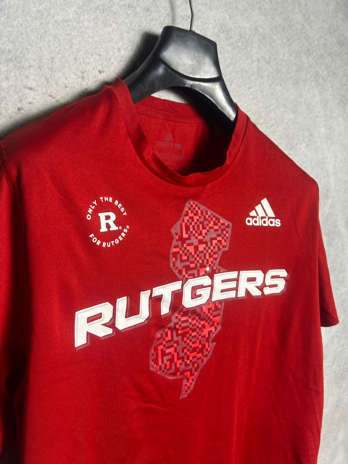 Adidas Big Logo Creater Tee Red Round Neck - Large