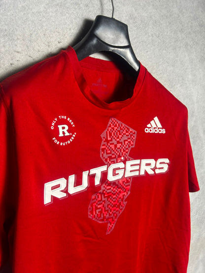 Adidas Big Logo Creater Tee Red Round Neck - Large