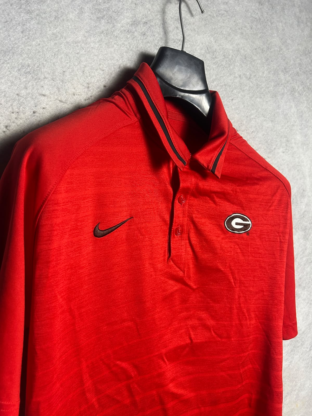 Nike Dri Fit Red Polo - Small